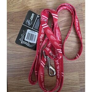 Detroit Red Wings Dog Leash Lanyard Logo Heavy Duty 6ft 3/4" Web NWT Hockey